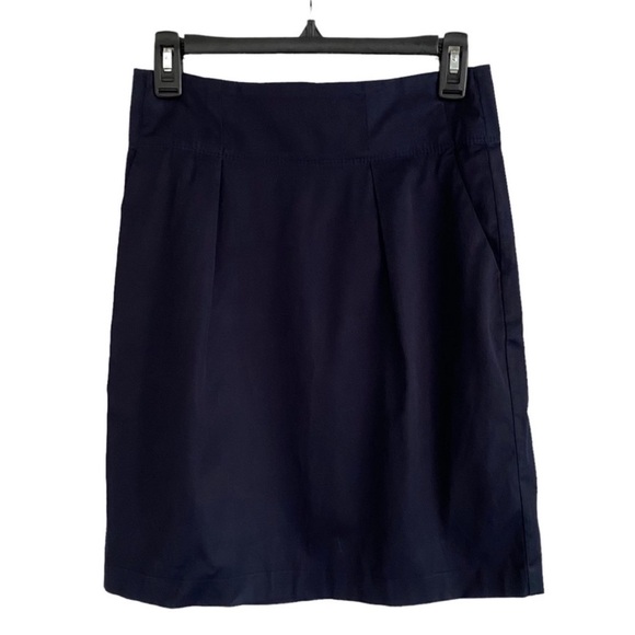 Banana Republic Navy Blue Pencil Skirt Classic Career Size 0 - Picture 8 of 8